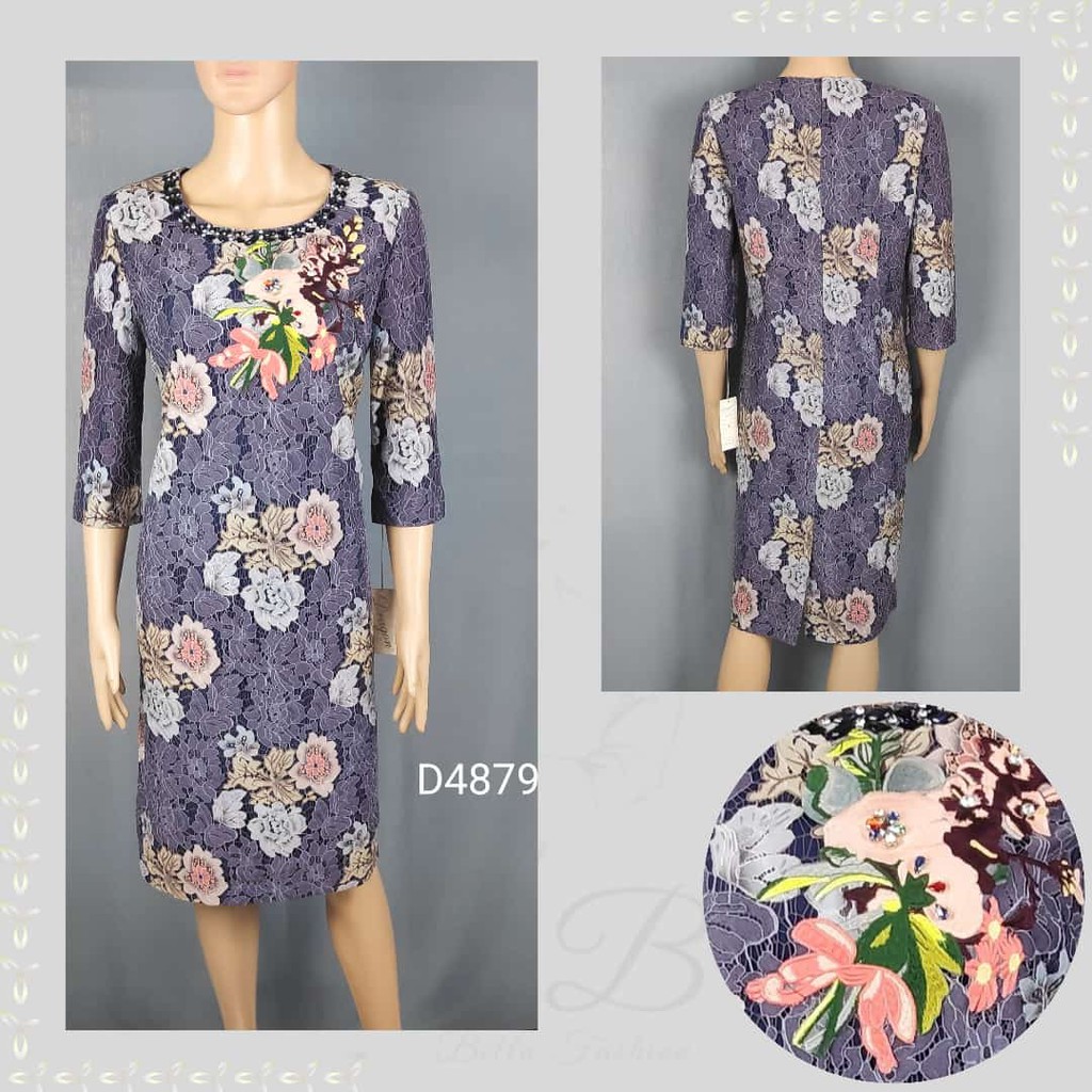 DRESS DRAGON BAHAN BROKAT KUALITAS PREMIUM IMPORT D-4879