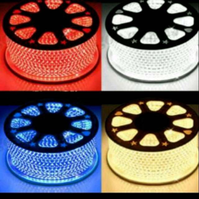 Led strip roll 220V. Led strips roll. Lampu penjor pohon. Outdoor. Waterproof.