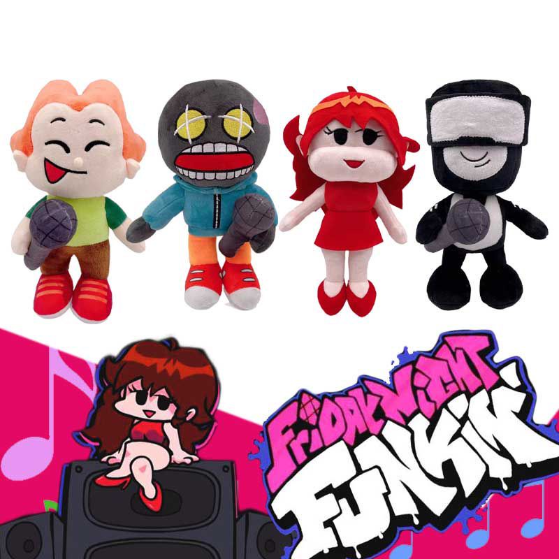 Fnf Mainan Boneka Stuffed Plush Monster Friday Night Funkin Kapten Pico Whitty Untuk Anak