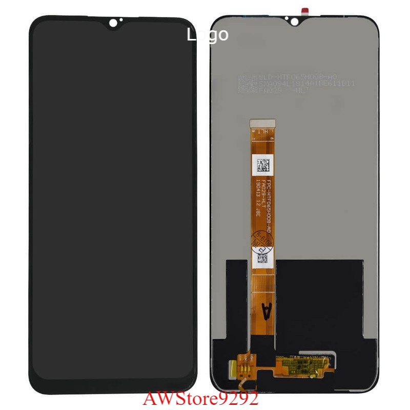 Layar Screen LCD TS Touchscreen Fullset OPPO A5 2020 A9 2020 A31 2020 REALME C3 5 5i 6i A11X - Black