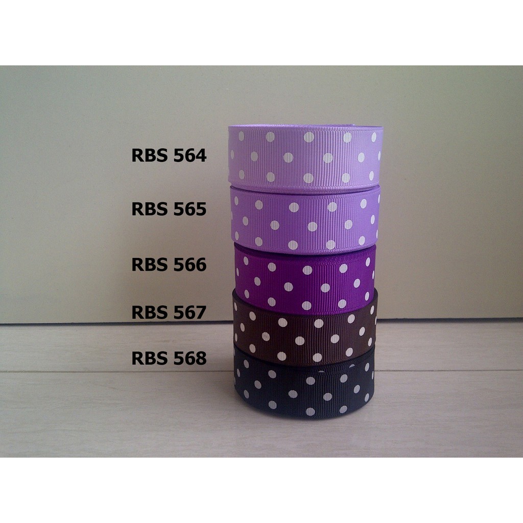 

[10 YARD] PITA GROSGRAIN MOTIF POLKADOT SALE RBS 564,565,566,567,568