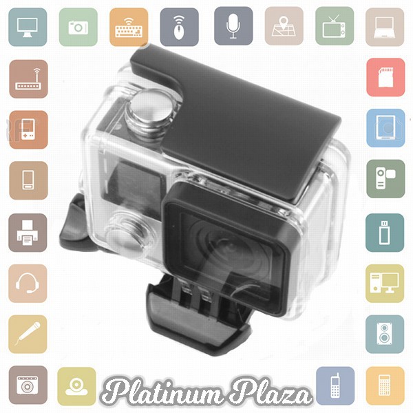 Plastic Lock Buckle Clip for Waterproof Case GoPro Hero 3/4 - Black`E4DX6T-