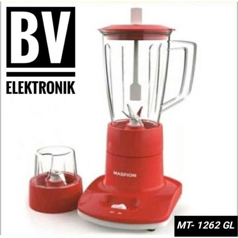 Blender murah Maspion MT- 1262 GL. 2 in 1 gelas kaca.
