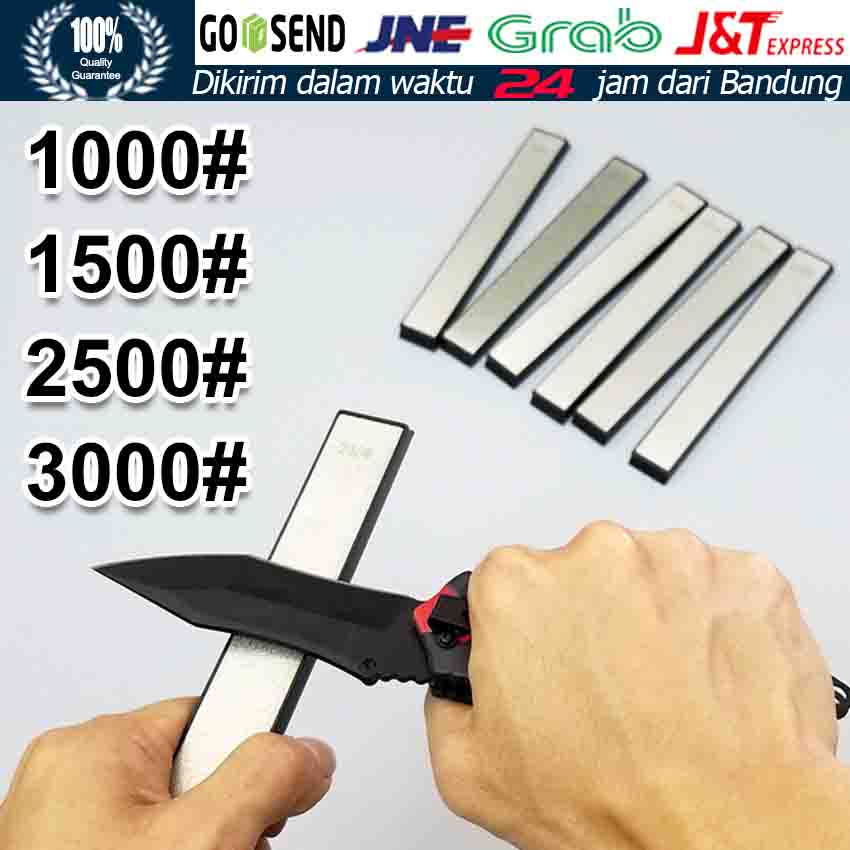 Diamond Sharpening Plate Grit 1000 / 1500 / 2000 / 3000 Pengasah Plat Intan Batu Asah