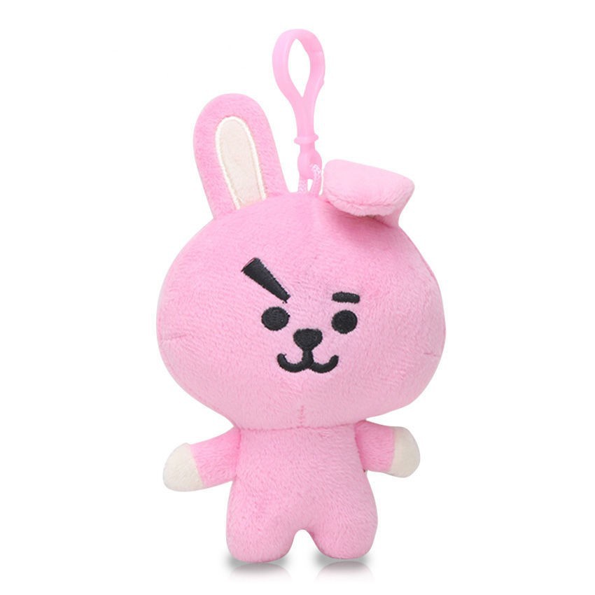 Gantungan Kunci Boneka Plush KPOP BTS TATA Chimmy RJ Kartun 10CM Untuk Hadiah Ulang Tahun