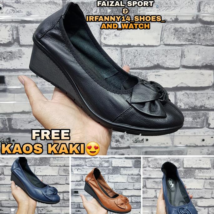 Sepatu CLARKS WEDGES/Sepatu wanita Clarks wedges TERLARIS