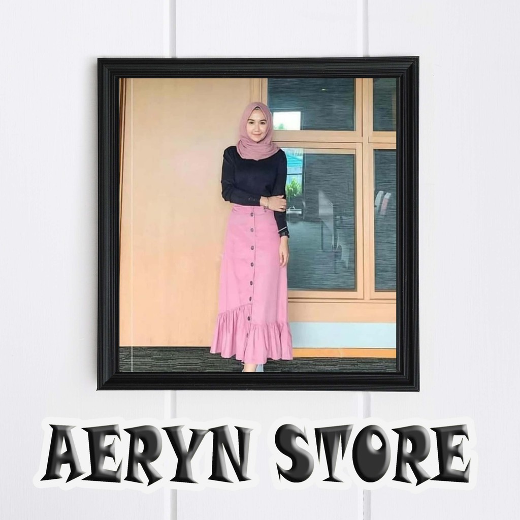 Gamis Wanita/Fashion Muslim Rok Panjang Wanita Rok Bahan Terbaru Sasa Skirt/Busana Muslim/Kaftan