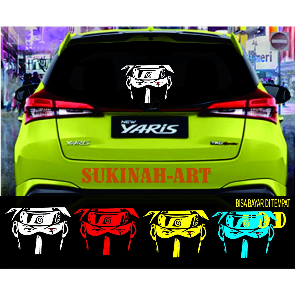 Stiker mobil termurah cod naruto  mata merah variasi stiker tulisan stiker kata kata Stiker kaca emb