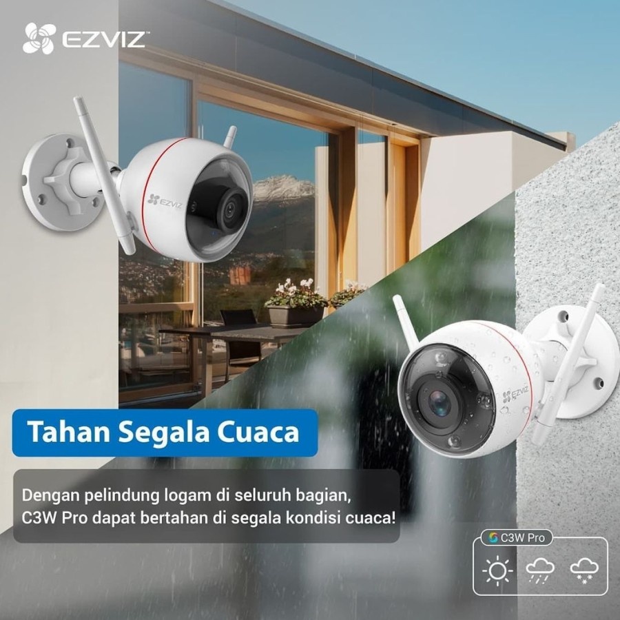 C3W-PRO 4MP EZVIZ OUT DOOR Smart Wireless IP Camera CCTV GARANSI RESMI 100% ORIGINAL