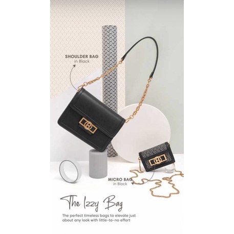 The Izzy bag Buttonscarves Shoulder bag Micro bag BLACK CARAMEL IVORY CHALK DARK GREEN ROUGE