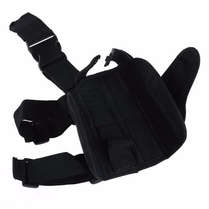 SepatuKantorDInas Adjustabl Taktis Gugurkan Leg Paha Pistol Holster w/Mag Pouch