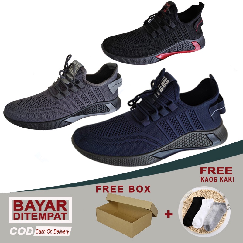 [ESSE] Sepatu Sneakers Import Pria L-MODE Sporty 027