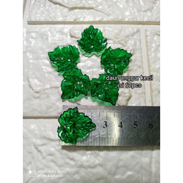 40pcs daun anggur kecil/daun akrilik/DIY kreasi akrilik