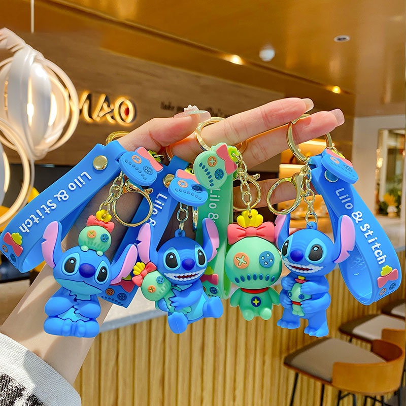 Lilo &amp; Toys Gantungan Kunci Model Stitch Untuk Wanita