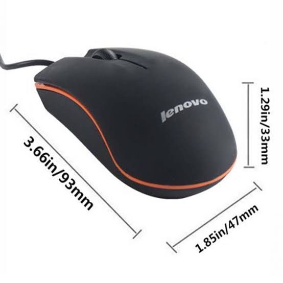 Mouse Lenovo M20 Mouse USB Lenovo Wired Optical Mouse USB Standar mouse kabel untuk komputer laptop