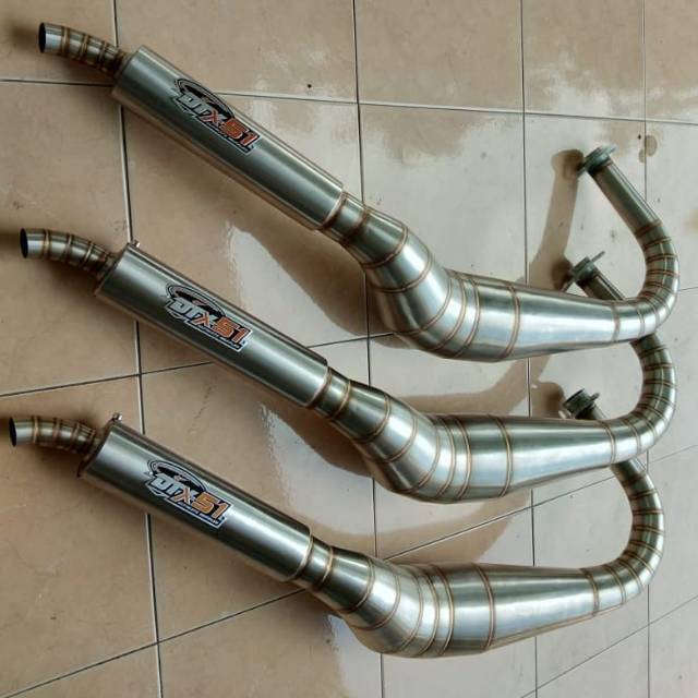 Knalpot racing 2tak kolong full stainles kobra rx king drag dtx51