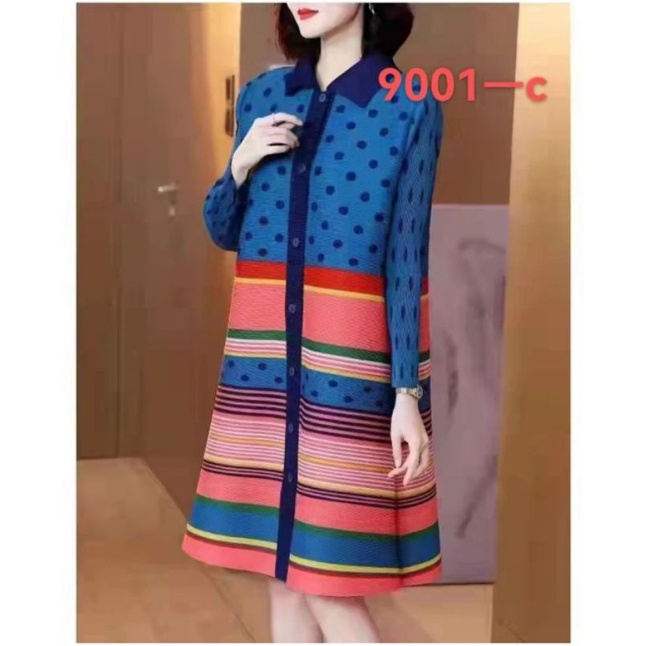 dress plisket naik turun / dress plisket premium bangkok/ dress plisket kekinian