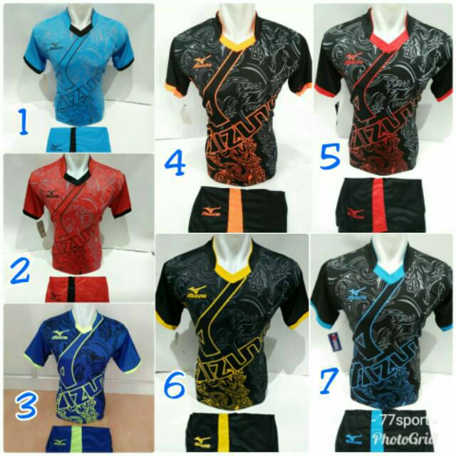 setelan kostum olahraga kaos bola jersey futsal baju volly