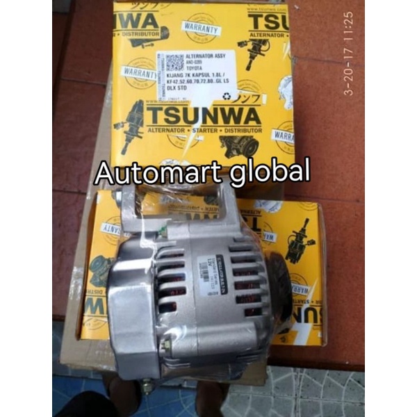 alternator dinamo cas kijang 7k capsul 1800cc