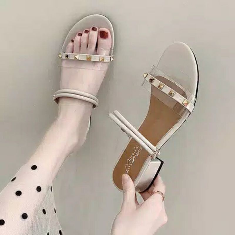 Sandal Heel Kotak 3cm PD359 MIKA Stoode