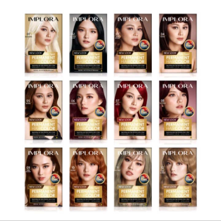 Implora Hair Color New Permanen 100% Original