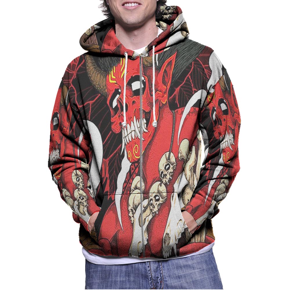 Jaket Hoodie Seringai Band Hoodie Zipper (Ritsleting) Hoodie Fullprint Bahan Polyester Jersey