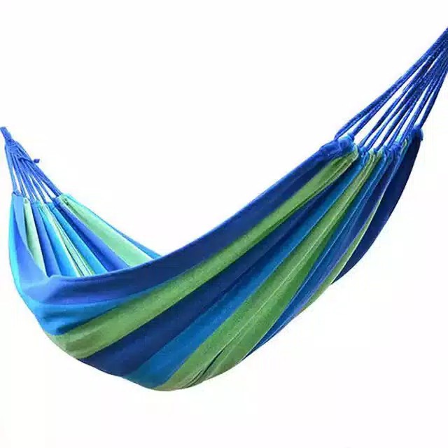 HAMMOCK AYUNAN GANTUNG - Tempat Tidur Gantung Camping Outdoor Pelangi Colourful