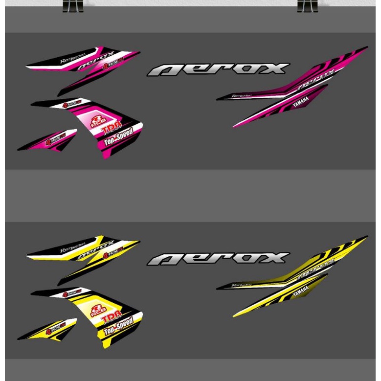 Striping Aerox 155 Variasi Yamaha Sticker Stiker Skotlet Lis Motor Lis Body Lis
