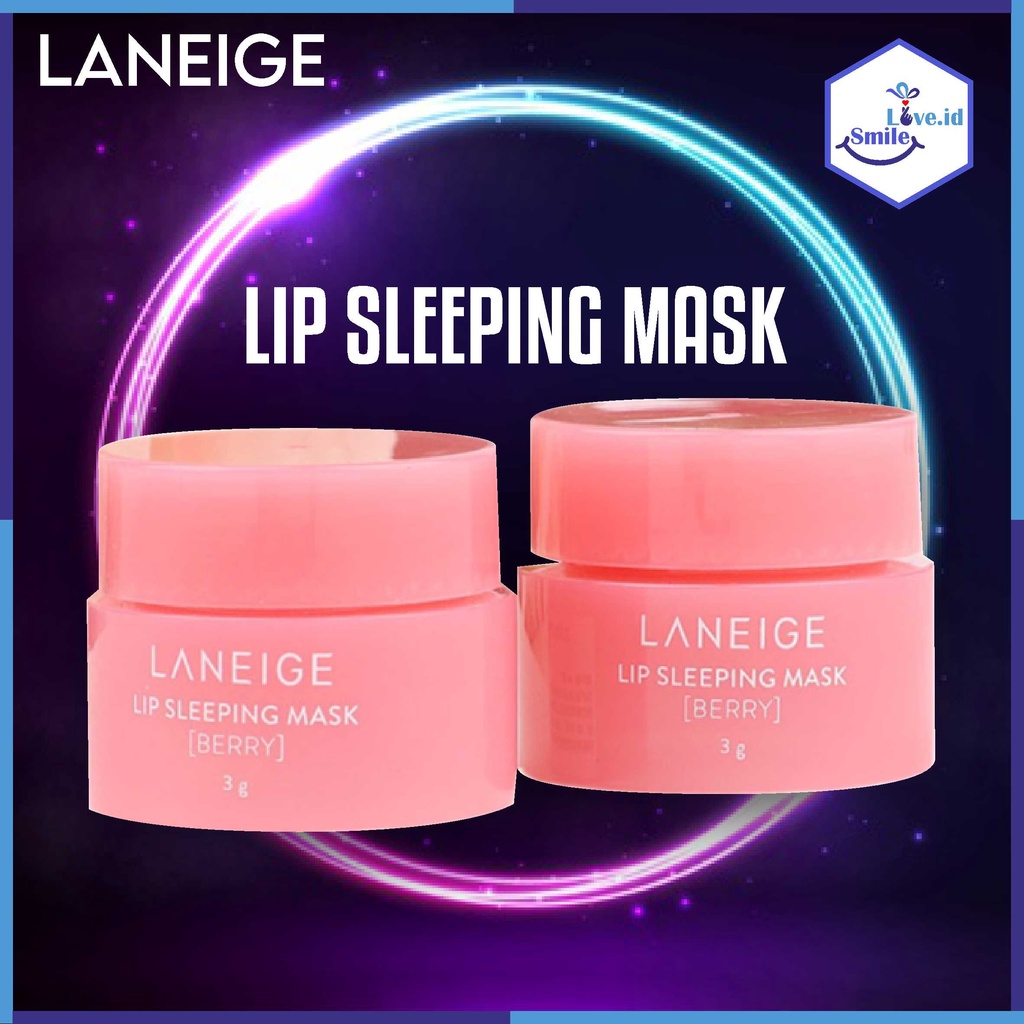 LANEIGE Lip Sleeping Mask Berry / Moisturizing Lip Balm / Pelembab Bibir 3g