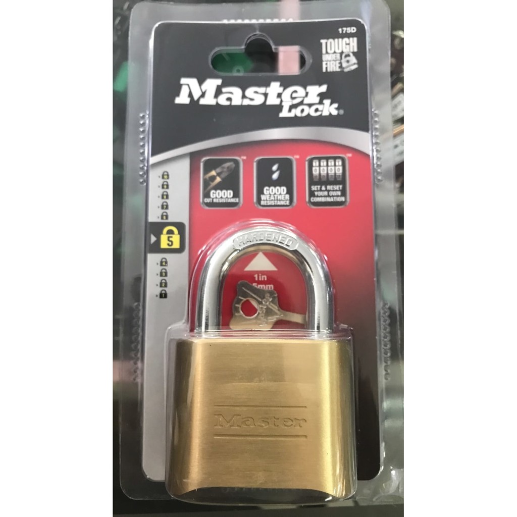 Gembok Masterlock 175D/Padlock 50mm pakai kode / Masterlock Code 50mm/Master Lock 50mm / Gembok 50mm