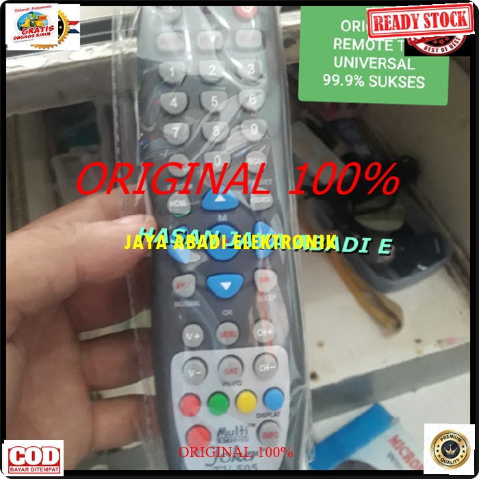 G288 JOKER REMOTE KONTROL TELEVISI BISAA UNTUK SEGALA JENIS TV TABUNG LED DAN BISA UNTUK DIJADIKAN RECEIVER PARABOLA JUGA DLL ELEKTRONIK PRAKTIS DAN MUDAH DIGUNAKAN DAN DI SETTING PAKAI BATERAI AA HARGA TERJANGKAU