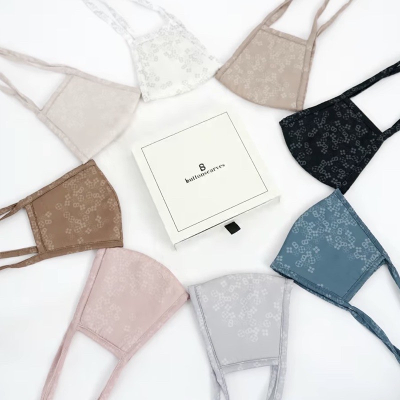 BUTTONSCARVES Monogram Padded Mask
