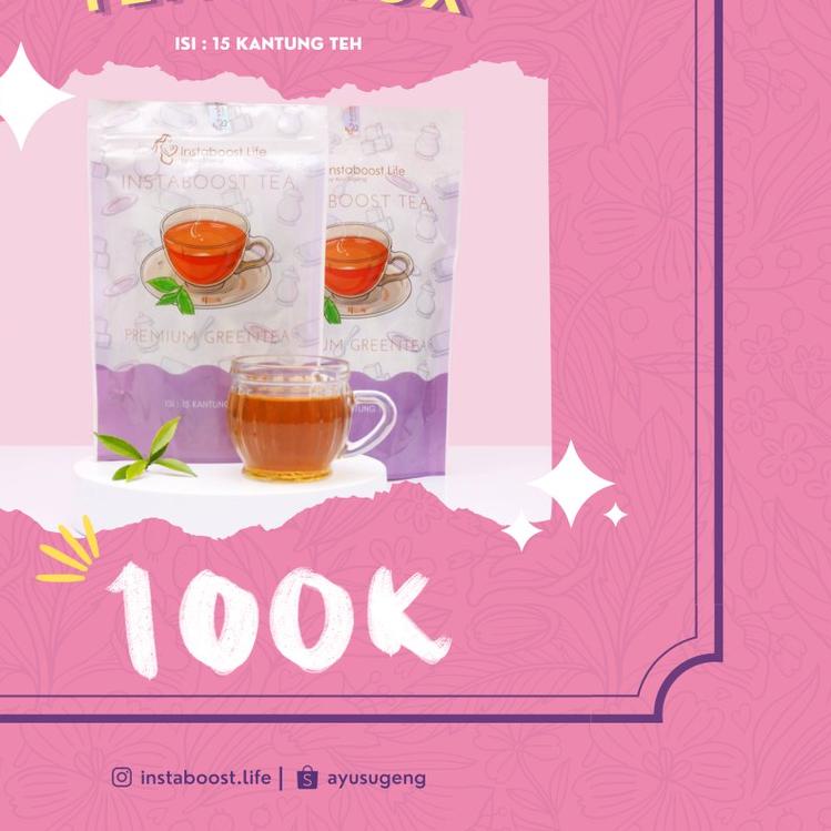 ◊ AGEN RESMI SURABAYA INSTABOOSTLIFE BY AYU SUGENG Instaboost tea 15 day (tea ) ✱