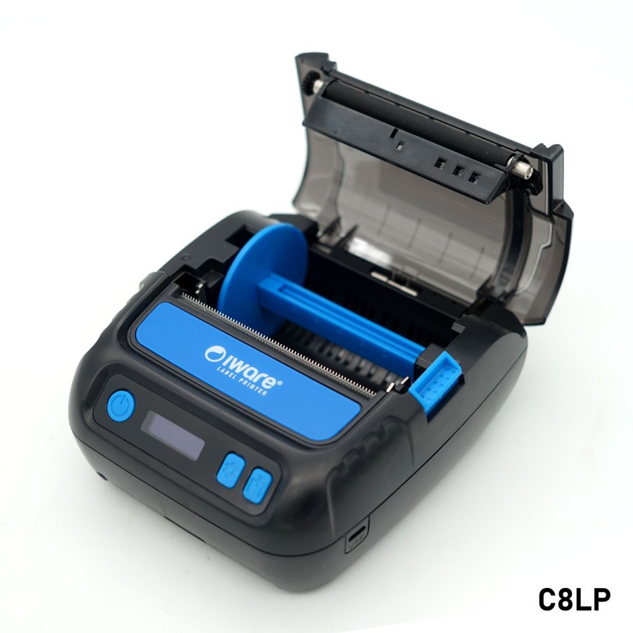 Mobile Printer Bluetooth Thermal Barcode Stiker Label CX805 IWARE IW-C8LP Bluetooth - Portable Printer Label Resi Shopee