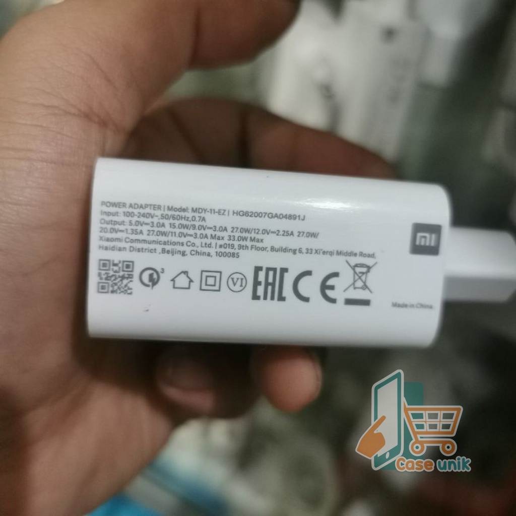 CHANGER Cashan tc XIAOMI 33WATT TURBO CHARGE Redmi mi note10 Redmi note10pro note10s Redmi note11 Redmi note11pro  mi10 mi11 mi11 pro POCO F2  POCO F2PRO ORIGINAL CS4650