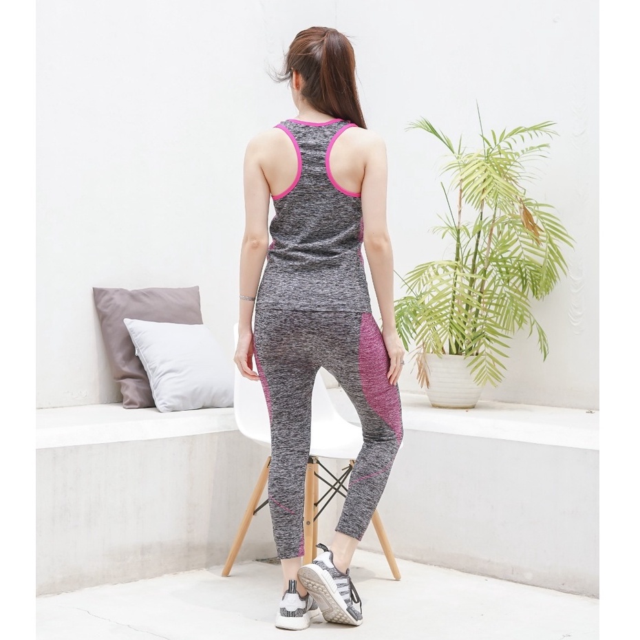 gof INSPORT 5013 Baju Olahraga Wanita Import kaos Senam Zumba Yoga Aerobic Gym Fitness LS5013/5013-1