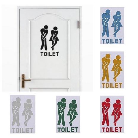 Modis Pintu Toilet Dekorasi Kamar Mandi Diy Tahan Air Modis Pintu Toilet Dekorasi Kamar Mandi Diy Tahan Air