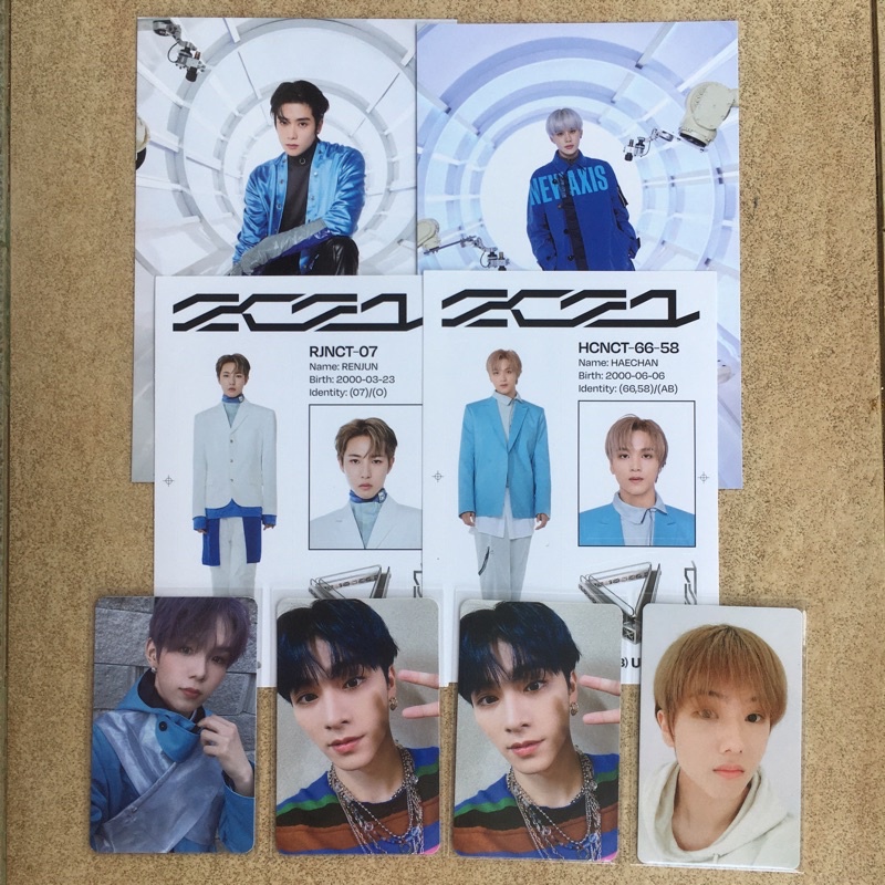 pc postcard sticker universe pb photobook jewel jaehyun jungwoo renjun haechan shotaro xiaojun jisun