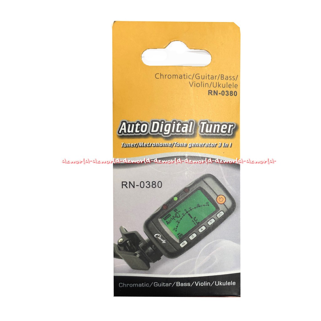 Auto Digital Tuner Metronome Tone Guitar RN 0380 Alat Pengatur Dawai