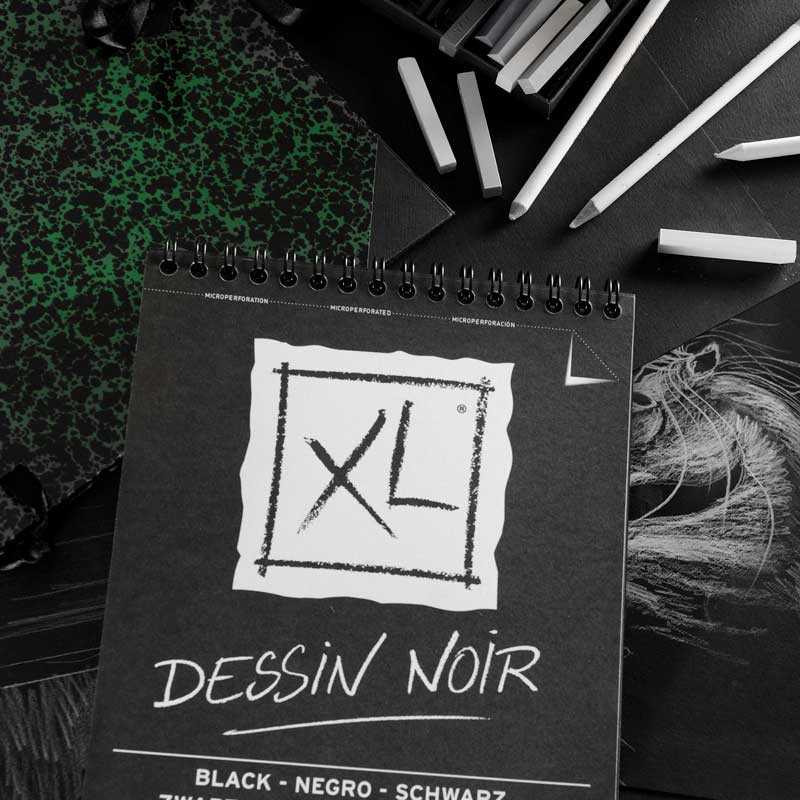 

Canson XL Dessin Noir Black Pad A4