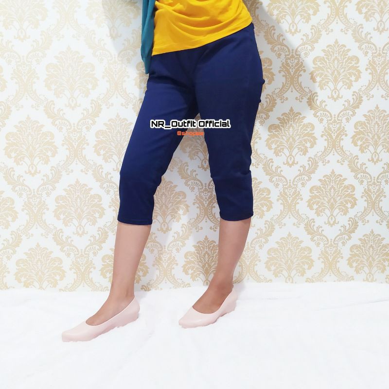 Legging 7/8 Jeans Wanita Big Size Leging Jumbo Pinggang Karet Hight Quality NR_Outfit Official COD