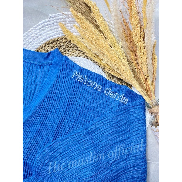 CARDIGAN RAJUT MALONE Wanita Knit Kardigan-MALONE DENIM