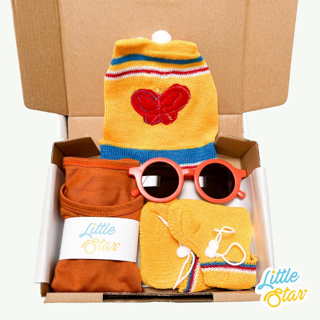 LS 6in1 Hampers Bayi Newborn Baby Gift Set Paket Hadiah Kado Lahiran Setelan Baju Bayi Baru Lahir Unisex Boy Girl 0 6 Bulan