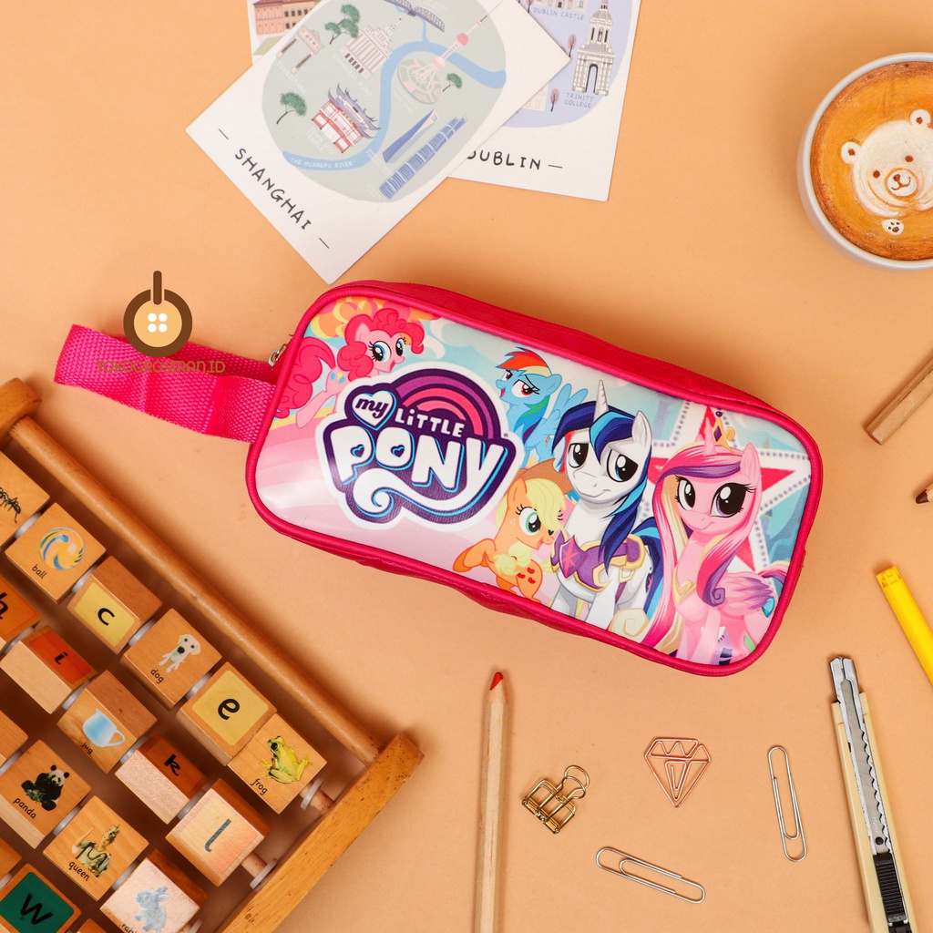 TOKOGROSIRAN.ID - KOTAK PENSIL ANAK CEWEK LITTLE PONY PENCIL CASE PREMIUM MURAH