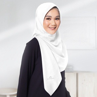 MANDJHA Basic Scarf Putih by IVAN GUNAWAN - Jilbab Hijab Segi Empat ORIGINAL MANDJHA