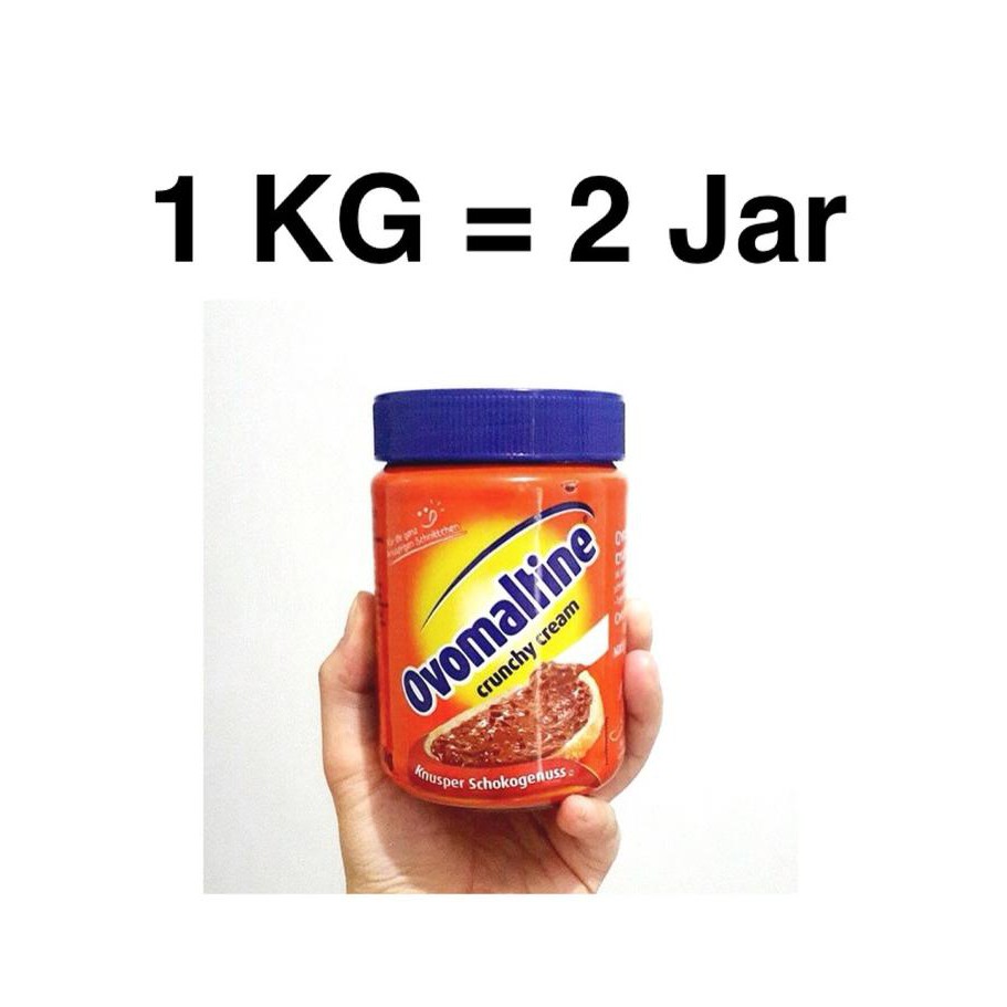 

OVOMALTINE CRUNCHY CREAM (1 KG MUAT 2 JAR) HEMAT ONGKIR ! ! !
