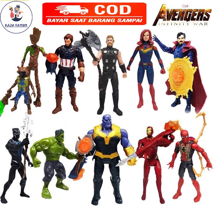 Mainan Action Figure Marvel Avengers / Mainan Anak Action Figure Avengers Black Panther