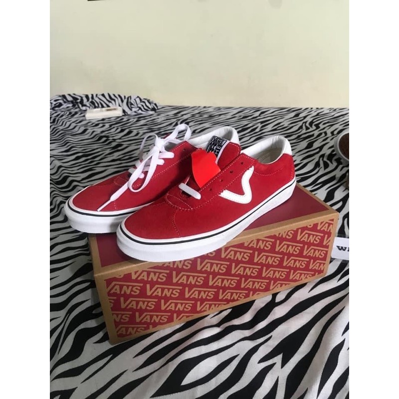 vans sport suede red