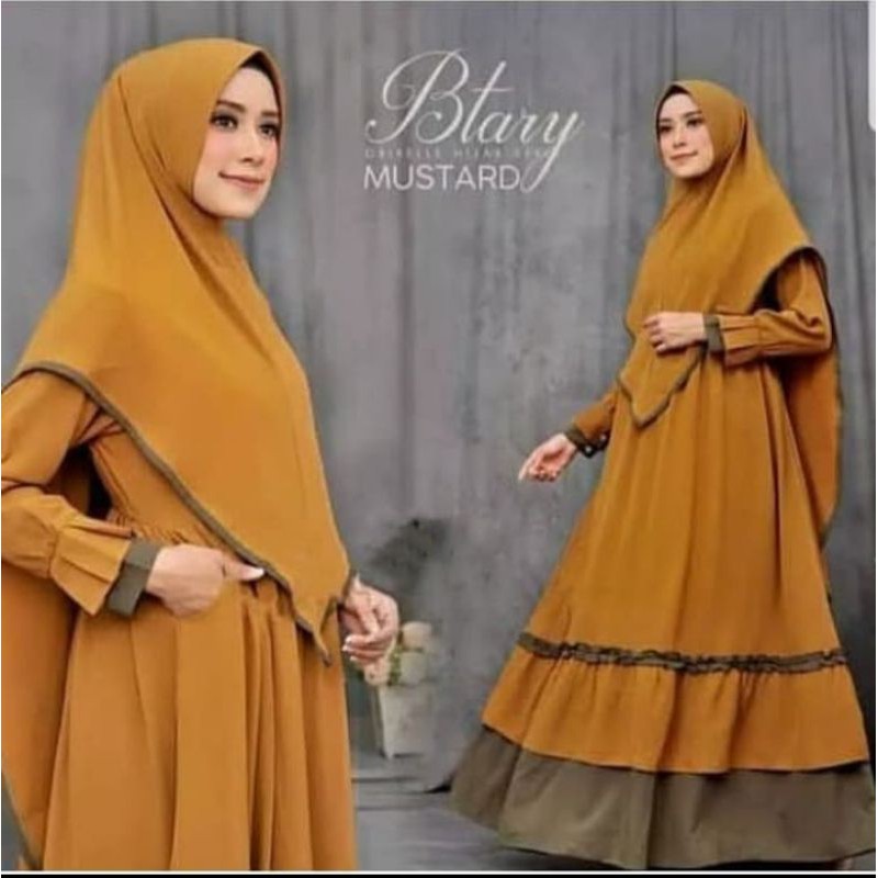 Gamis Set Syar'i Dress Muslim+Khimar