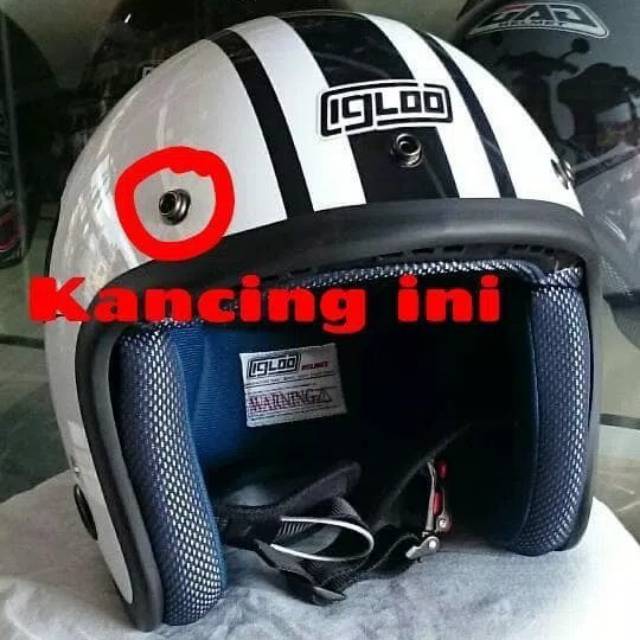 Kancing helm retro original pnp untuk semua jenis helm retro helm bogo JPN bogo cargloss helm honda